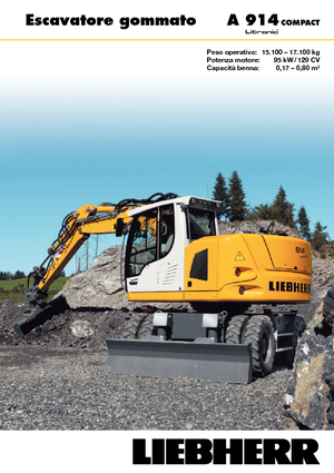 Excavatoare pe roți Liebherr A 914 Compact Litronic