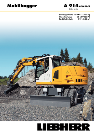 Excavatoare pe roți Liebherr A 914 Compact Litronic