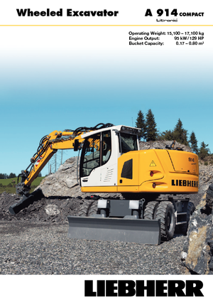 Excavatoare pe roți Liebherr A 914 Compact Litronic