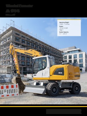 Excavatoare pe roți Liebherr A 914 Litronic G6.0