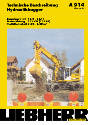 Excavatoare pe roți Liebherr A 914 Litronic