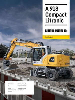 Excavatoare pe roți Liebherr A 918 Compact Litronic 