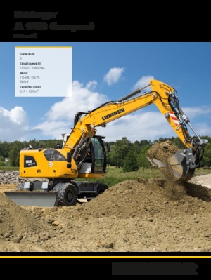 Excavatoare pe roți Liebherr A 918 Compact Litronic
