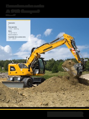 Excavatoare pe roți Liebherr A 918 Compact Litronic G6.0