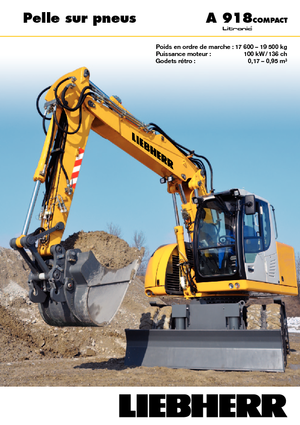 Excavatoare pe roți Liebherr A 918 Compact Litronic