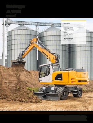 Excavatoare pe roți Liebherr A 918 Litronic G6.0