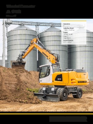 Excavatoare pe roți Liebherr A 918 Litronic G6.0