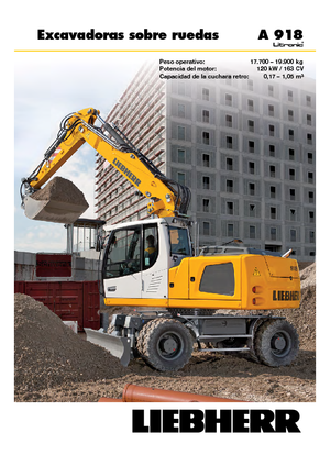Excavatoare pe roți Liebherr A 918 Litronic
