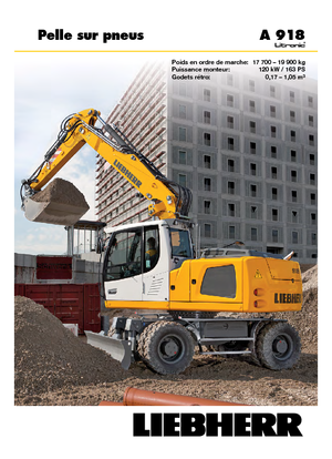 Excavatoare pe roți Liebherr A 918 Litronic