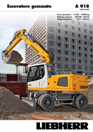 Excavatoare pe roți Liebherr A 918 Litronic