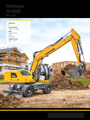 Excavatoare pe roți Liebherr A 920 Litronic