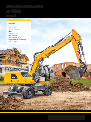 Excavatoare pe roți Liebherr A 920 Litronic
