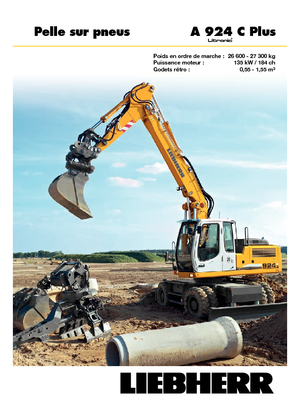 Excavatoare pe roți Liebherr A 924 C Plus Litronic