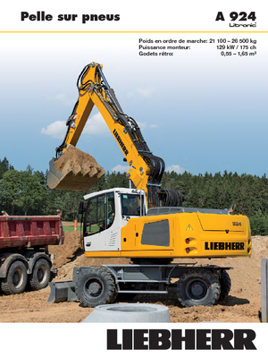 Excavatoare pe roți Liebherr A 924 Litronic