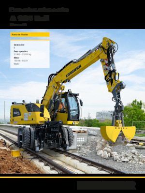 Excavatoare pe roți Liebherr A 924 Rail Litronic G6.0