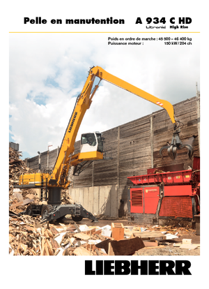 Excavatoare pe roți Liebherr A 934 C HD Litronic High Rise