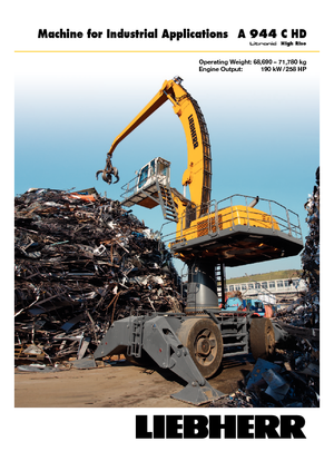 Excavatoare pe roți Liebherr A 944 C HD Litronic High Rise