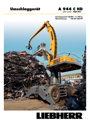 Excavatoare pe roți Liebherr A 944 C HD Litronic High Rise