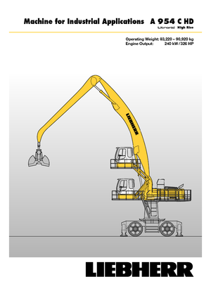 Excavatoare pe roți Liebherr A 954 C HD Litronic High Rise