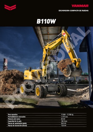 Excavatoare pe roți Yanmar B 110 PB
