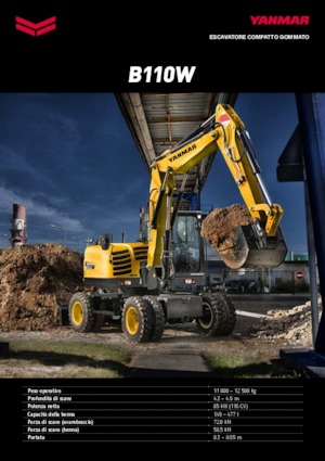 Excavatoare pe roți Yanmar B 110 PB