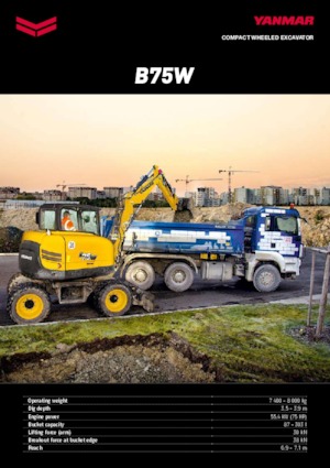 Excavatoare pe roți Yanmar B 75 Circular