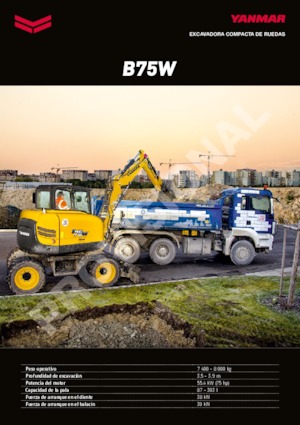 Excavatoare pe roți Yanmar B 75 Circular
