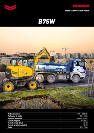 Excavatoare pe roți Yanmar B 75 Circular