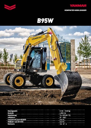 Excavatoare pe roți Yanmar B 95 Circular