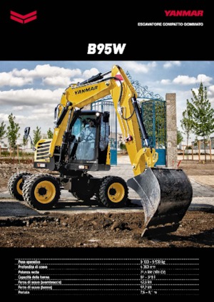 Excavatoare pe roți Yanmar B 95 Circular