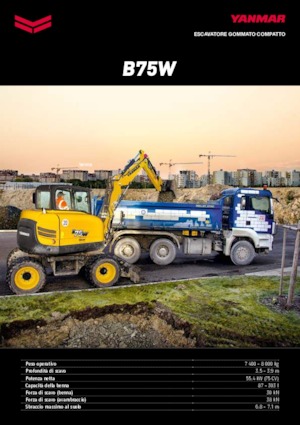 Excavatoare pe roți Yanmar B75W
