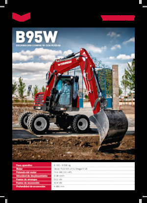 Excavatoare pe roți Yanmar B95W TPA 