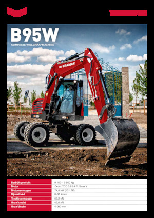 Excavatoare pe roți Yanmar B95W TPA 