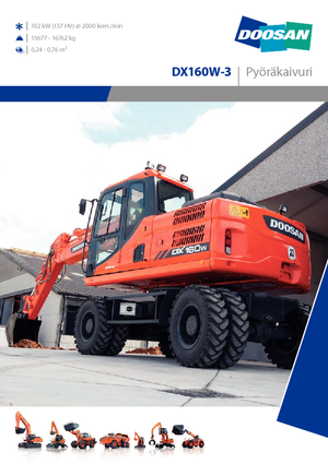 Excavatoare pe roți Doosan DX160W-3