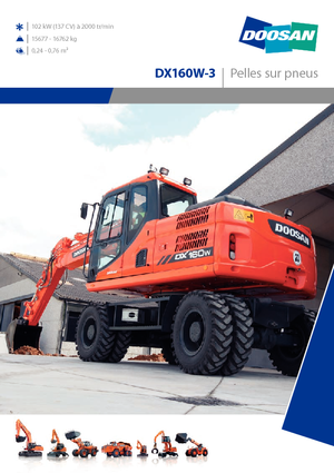 Excavatoare pe roți Doosan DX160W-3