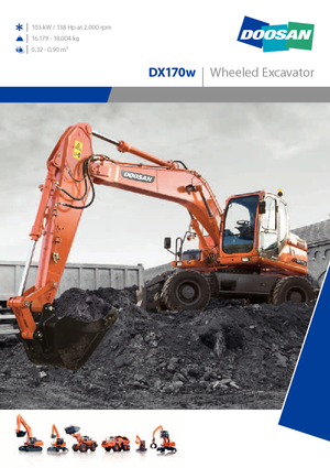 Excavatoare pe roți Doosan DX170W