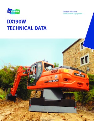 Excavatoare pe roți Doosan DX 190 W