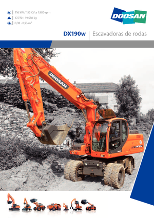 Excavatoare pe roți Doosan DX 190 W