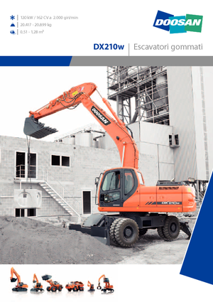 Excavatoare pe roți Doosan DX210W