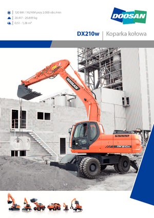 Excavatoare pe roți Doosan DX210W