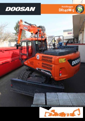 Excavatoare pe roți Doosan DX140W-5