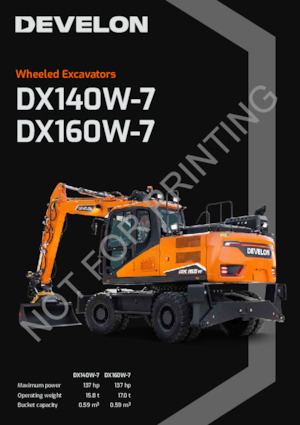 Excavatoare pe roți Develon DX160W-7 