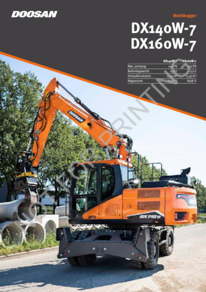 Excavatoare pe roți Doosan DX140W-7