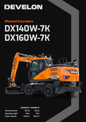 Excavatoare pe roți Develon DX160W-7K