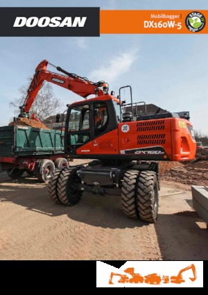 Excavatoare pe roți Doosan DX160W-5