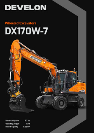 Excavatoare pe roți Develon DX170W-7 