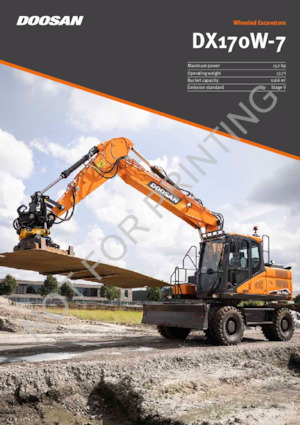 Excavatoare pe roți Doosan DX170W-7