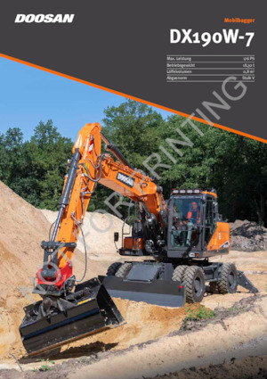 Excavatoare pe roți Doosan DX190W-7