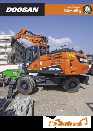 Excavatoare pe roți Doosan DX210W-5