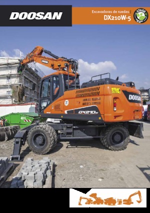 Excavatoare pe roți Doosan DX210W-5